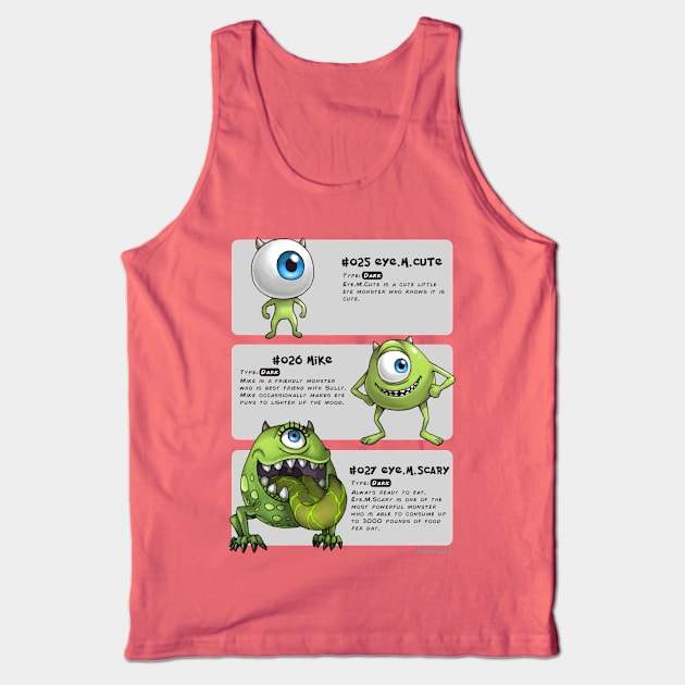 Mike Evolution Tank Top by disneyevolutions